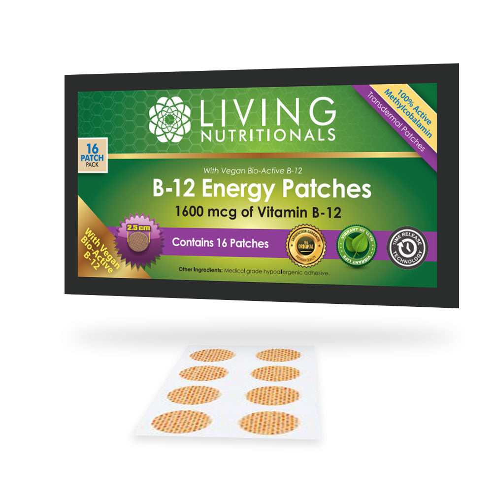 B12 Energy Plus Vitamin Patch by Patch Aid 30 Day & 90 Day FREE SHIP